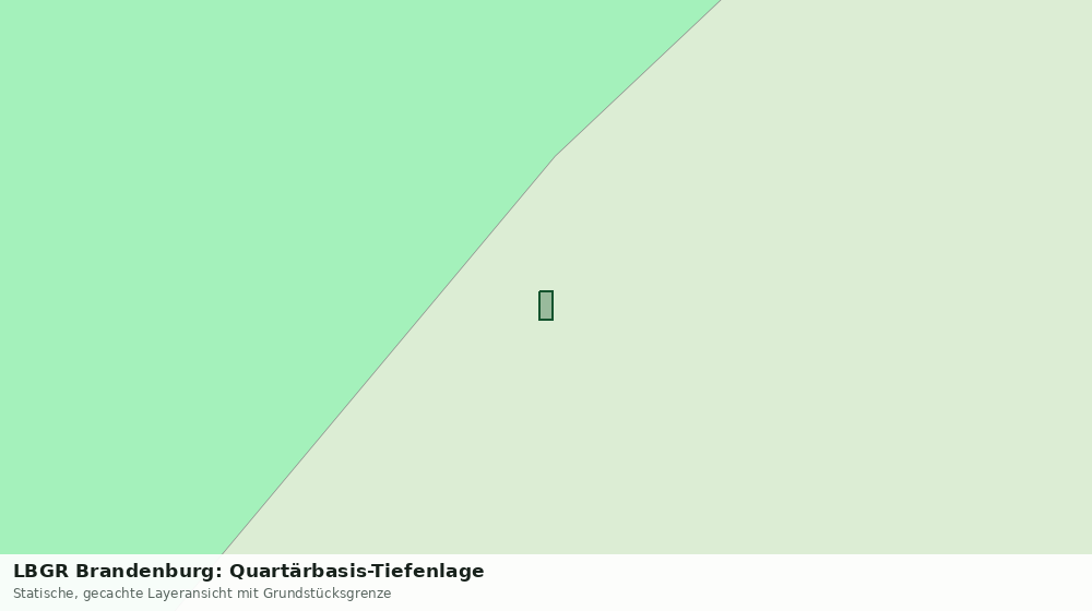 Statische Kartenansicht: LBGR Brandenburg: Quartärbasis-Tiefenlage