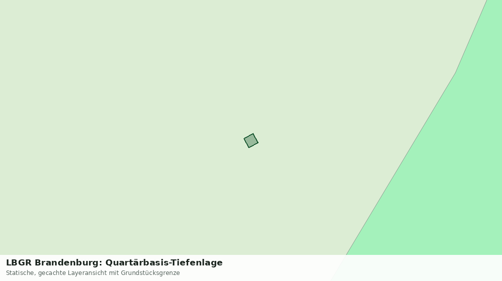 Statische Kartenansicht: LBGR Brandenburg: Quartärbasis-Tiefenlage