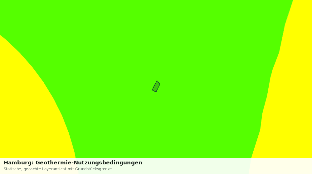 Statische Kartenansicht: Hamburg: Geothermie-Nutzungsbedingungen