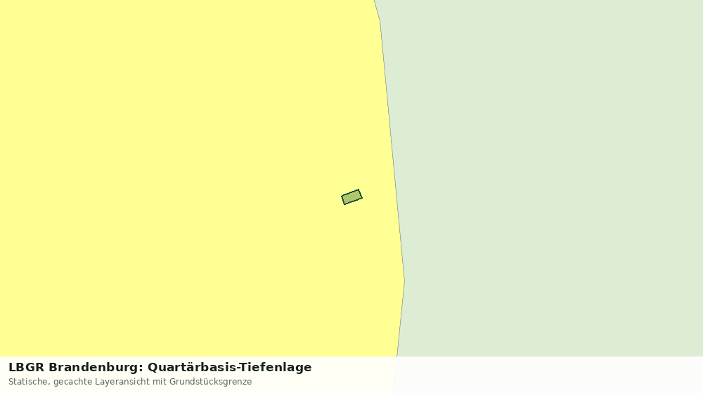 Statische Kartenansicht: LBGR Brandenburg: Quartärbasis-Tiefenlage