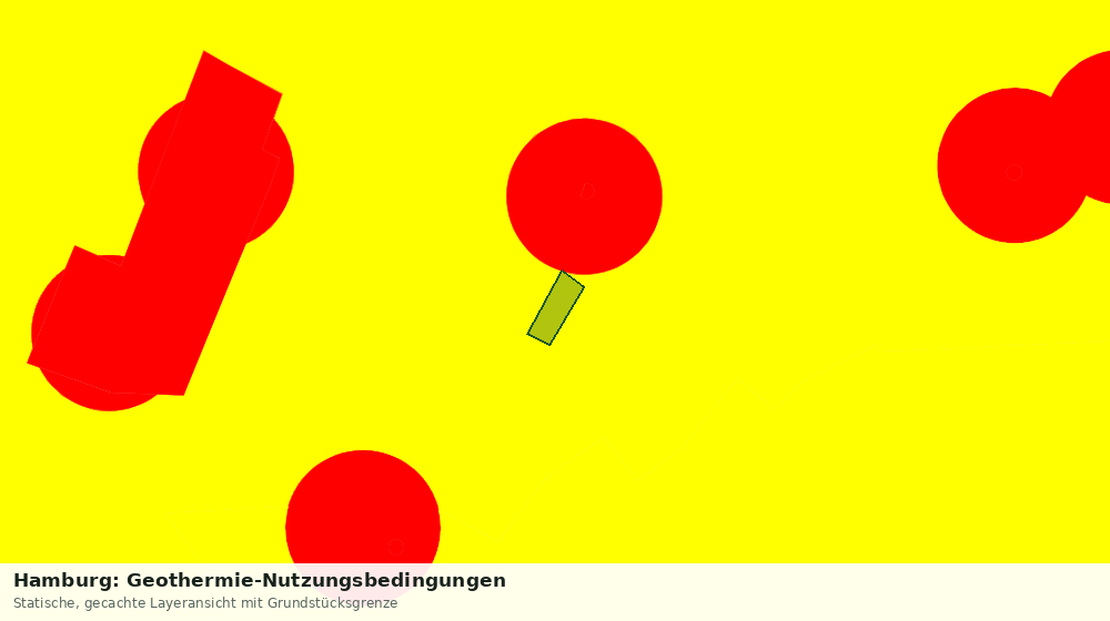 Statische Kartenansicht: Hamburg: Geothermie-Nutzungsbedingungen