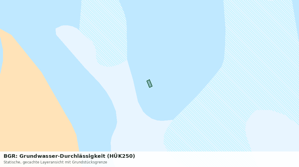 Statische Kartenansicht: BGR: Grundwasser-Durchlässigkeit (HÜK250)