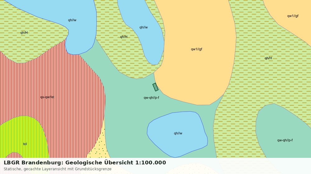 Statische Kartenansicht: LBGR Brandenburg: Geologische Übersicht 1:100.000