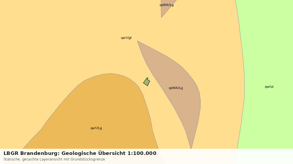Statische Kartenansicht: LBGR Brandenburg: Geologische Übersicht 1:100.000