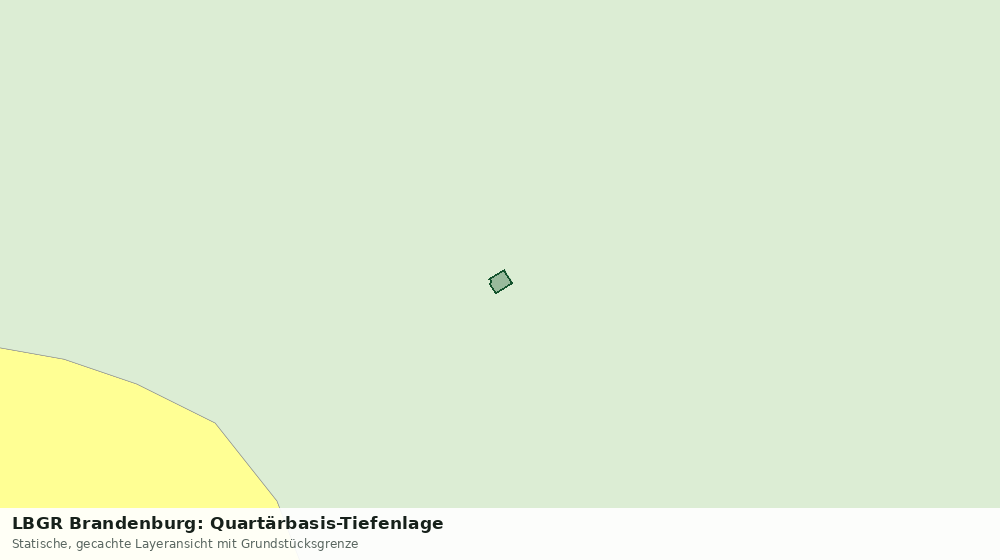 Statische Kartenansicht: LBGR Brandenburg: Quartärbasis-Tiefenlage