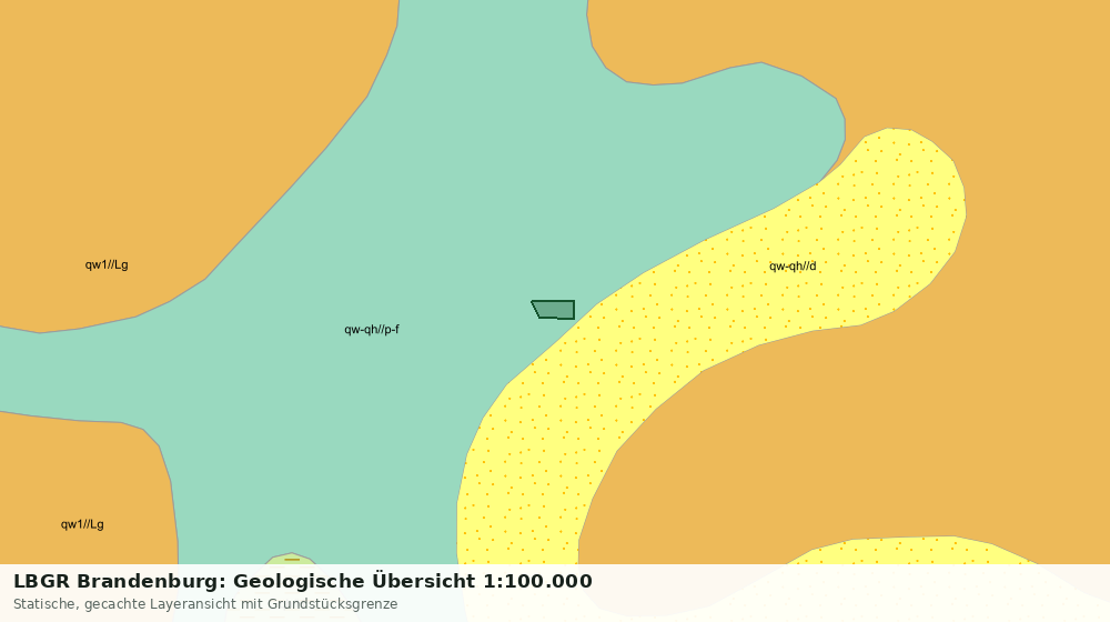 Statische Kartenansicht: LBGR Brandenburg: Geologische Übersicht 1:100.000