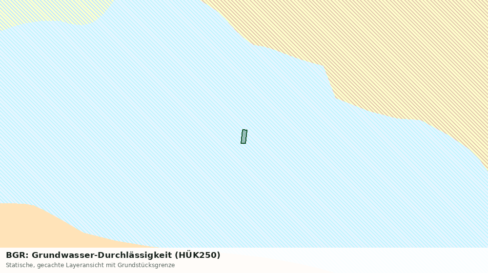 Statische Kartenansicht: BGR: Grundwasser-Durchlässigkeit (HÜK250)