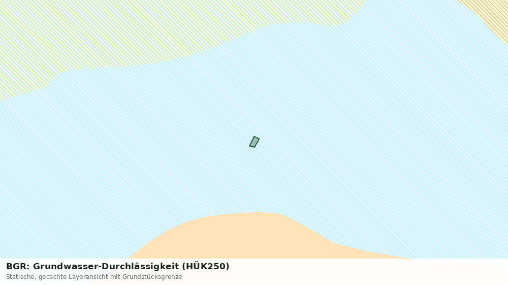 Statische Kartenansicht: BGR: Grundwasser-Durchlässigkeit (HÜK250)