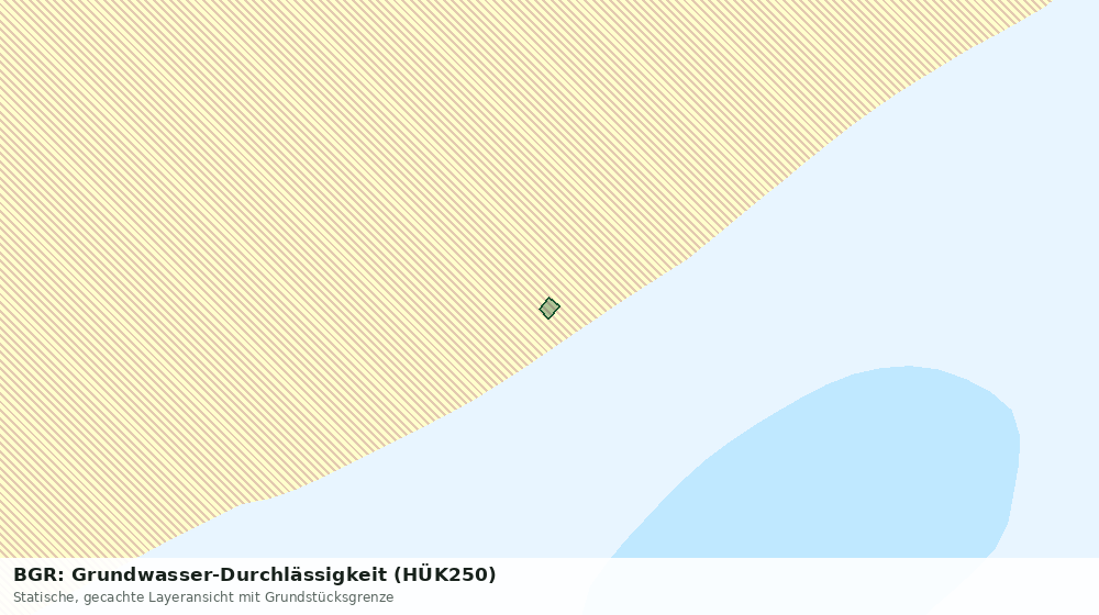 Statische Kartenansicht: BGR: Grundwasser-Durchlässigkeit (HÜK250)
