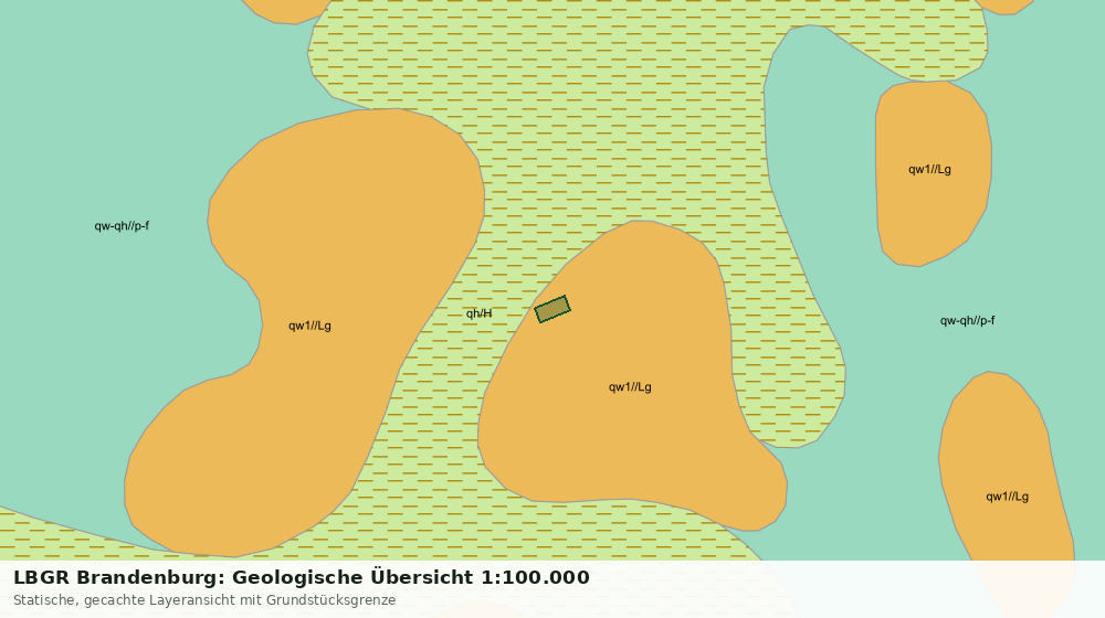 Statische Kartenansicht: LBGR Brandenburg: Geologische Übersicht 1:100.000