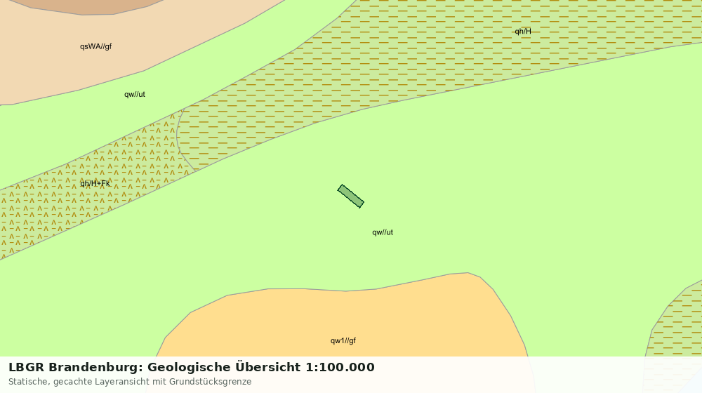Statische Kartenansicht: LBGR Brandenburg: Geologische Übersicht 1:100.000
