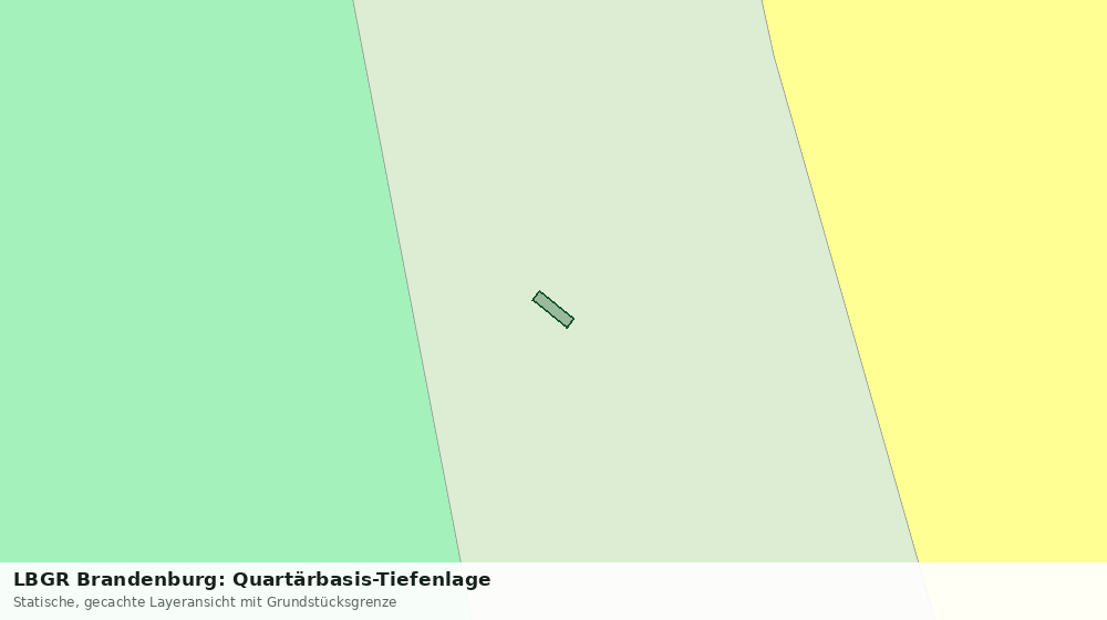 Statische Kartenansicht: LBGR Brandenburg: Quartärbasis-Tiefenlage