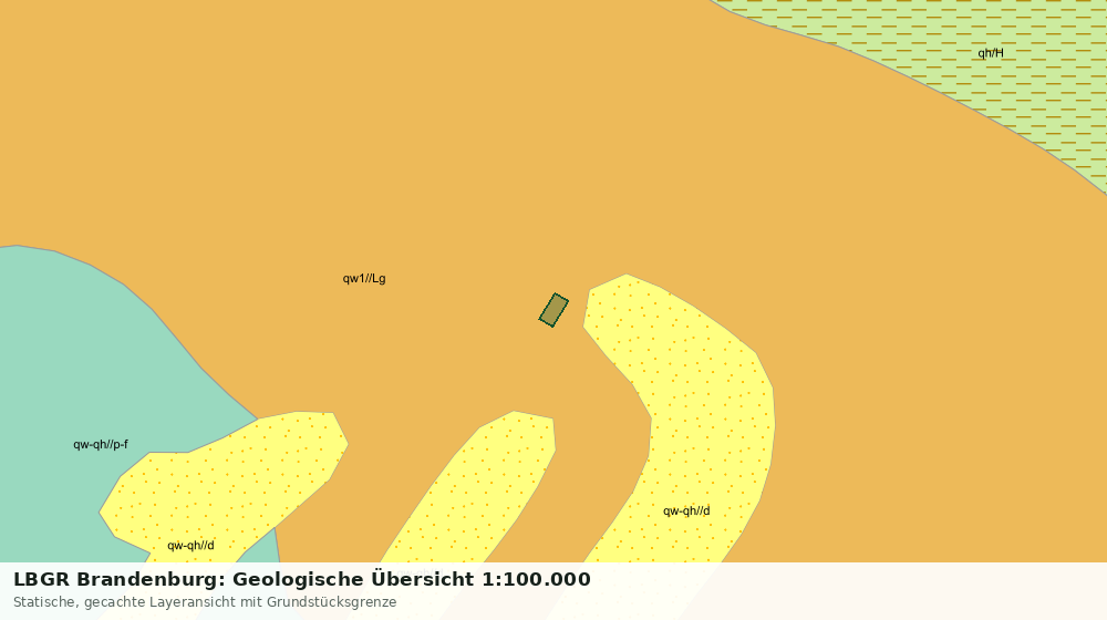Statische Kartenansicht: LBGR Brandenburg: Geologische Übersicht 1:100.000