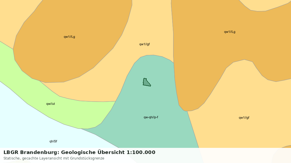 Statische Kartenansicht: LBGR Brandenburg: Geologische Übersicht 1:100.000