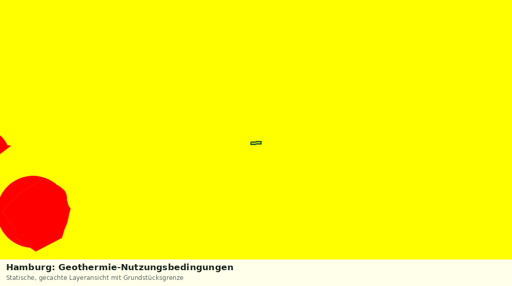 Statische Kartenansicht: Hamburg: Geothermie-Nutzungsbedingungen