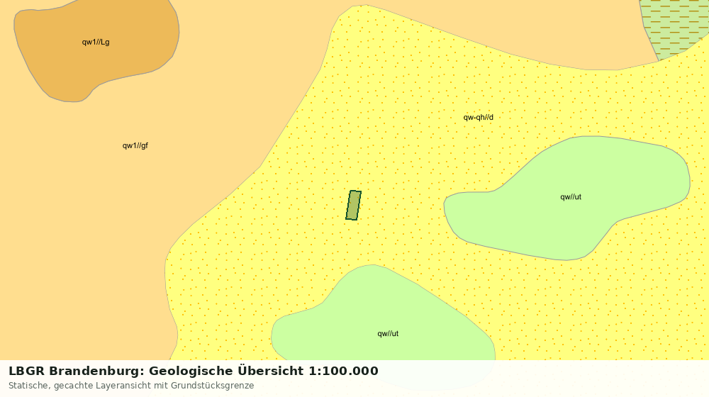 Statische Kartenansicht: LBGR Brandenburg: Geologische Übersicht 1:100.000