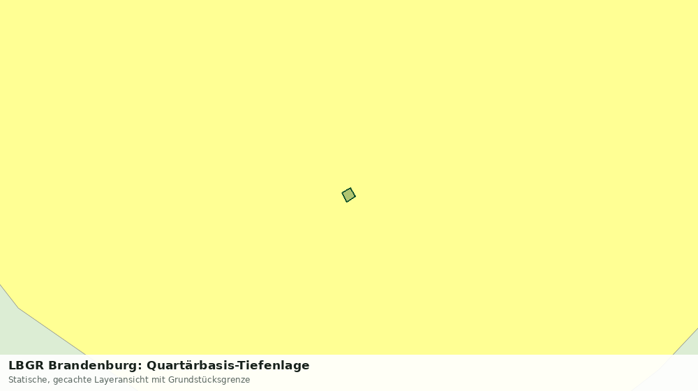 Statische Kartenansicht: LBGR Brandenburg: Quartärbasis-Tiefenlage