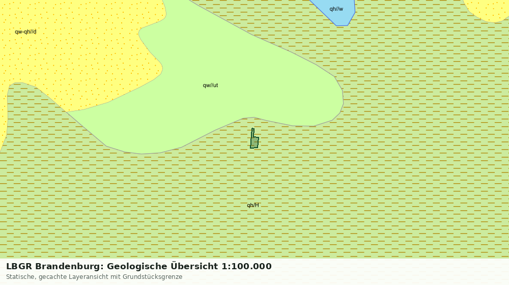Statische Kartenansicht: LBGR Brandenburg: Geologische Übersicht 1:100.000