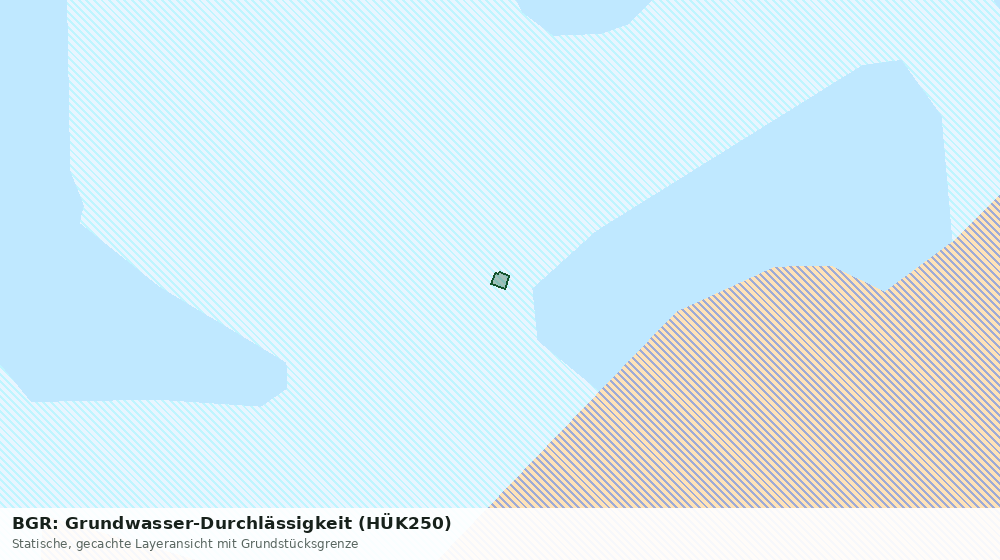 Statische Kartenansicht: BGR: Grundwasser-Durchlässigkeit (HÜK250)