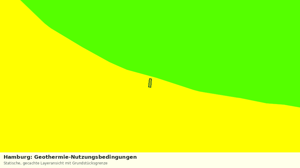 Statische Kartenansicht: Hamburg: Geothermie-Nutzungsbedingungen