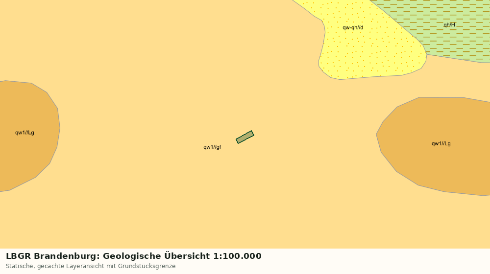 Statische Kartenansicht: LBGR Brandenburg: Geologische Übersicht 1:100.000