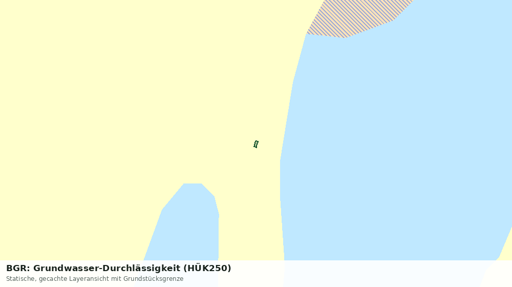 Statische Kartenansicht: BGR: Grundwasser-Durchlässigkeit (HÜK250)