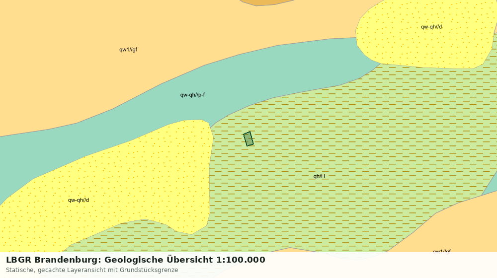 Statische Kartenansicht: LBGR Brandenburg: Geologische Übersicht 1:100.000