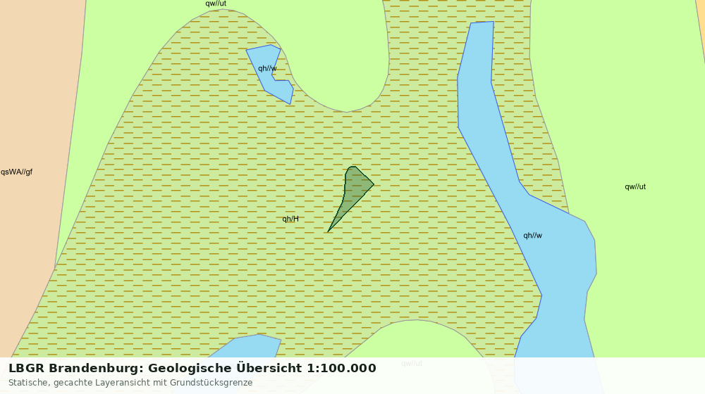 Statische Kartenansicht: LBGR Brandenburg: Geologische Übersicht 1:100.000