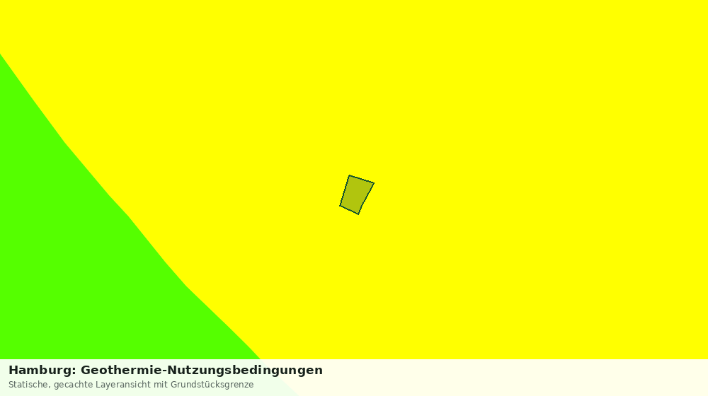 Statische Kartenansicht: Hamburg: Geothermie-Nutzungsbedingungen