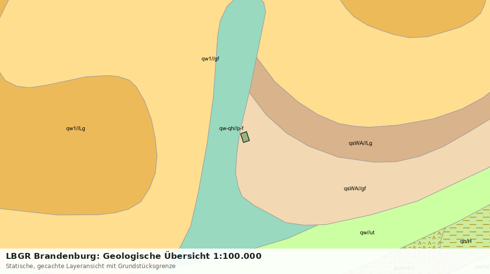 Statische Kartenansicht: LBGR Brandenburg: Geologische Übersicht 1:100.000