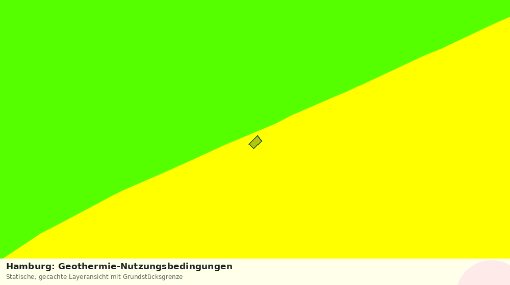 Statische Kartenansicht: Hamburg: Geothermie-Nutzungsbedingungen
