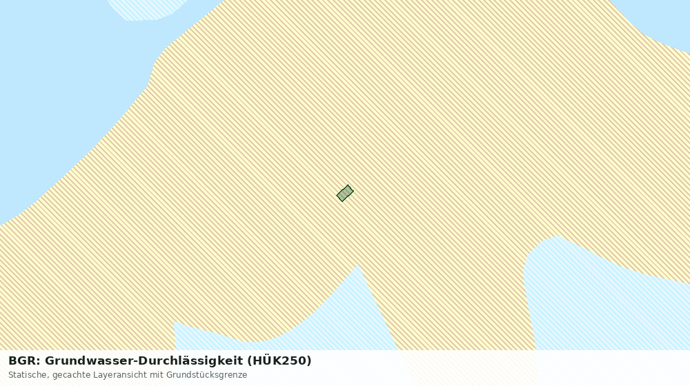 Statische Kartenansicht: BGR: Grundwasser-Durchlässigkeit (HÜK250)