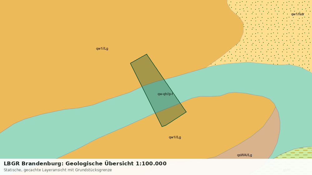 Statische Kartenansicht: LBGR Brandenburg: Geologische Übersicht 1:100.000