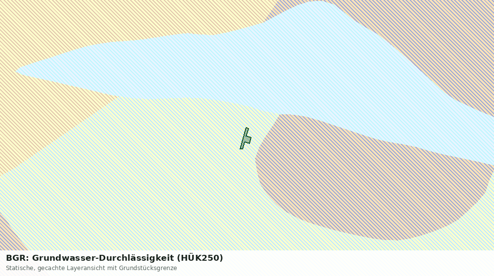 Statische Kartenansicht: BGR: Grundwasser-Durchlässigkeit (HÜK250)
