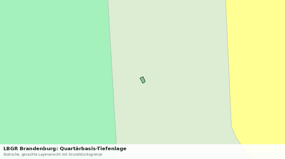 Statische Kartenansicht: LBGR Brandenburg: Quartärbasis-Tiefenlage
