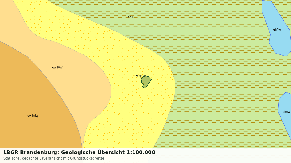 Statische Kartenansicht: LBGR Brandenburg: Geologische Übersicht 1:100.000