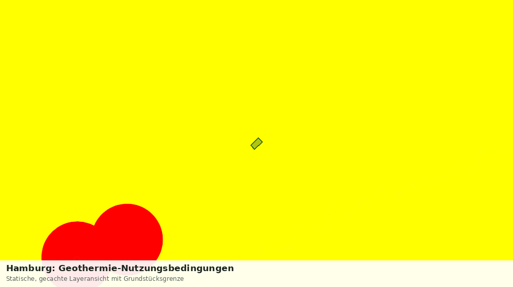 Statische Kartenansicht: Hamburg: Geothermie-Nutzungsbedingungen