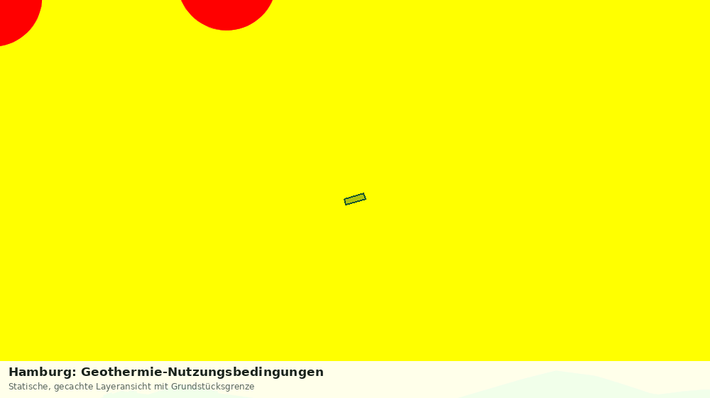 Statische Kartenansicht: Hamburg: Geothermie-Nutzungsbedingungen