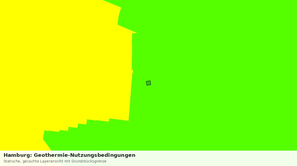 Statische Kartenansicht: Hamburg: Geothermie-Nutzungsbedingungen