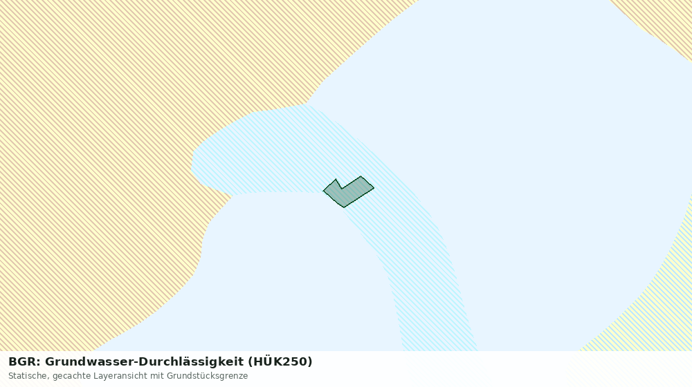 Statische Kartenansicht: BGR: Grundwasser-Durchlässigkeit (HÜK250)