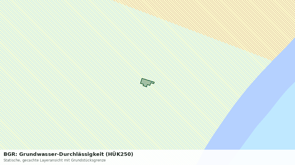 Statische Kartenansicht: BGR: Grundwasser-Durchlässigkeit (HÜK250)