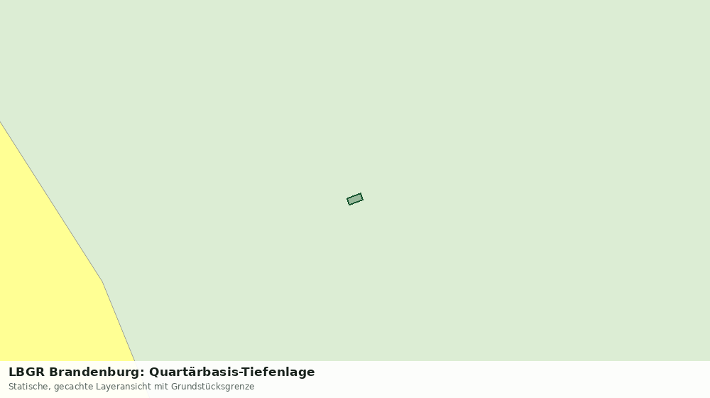 Statische Kartenansicht: LBGR Brandenburg: Quartärbasis-Tiefenlage