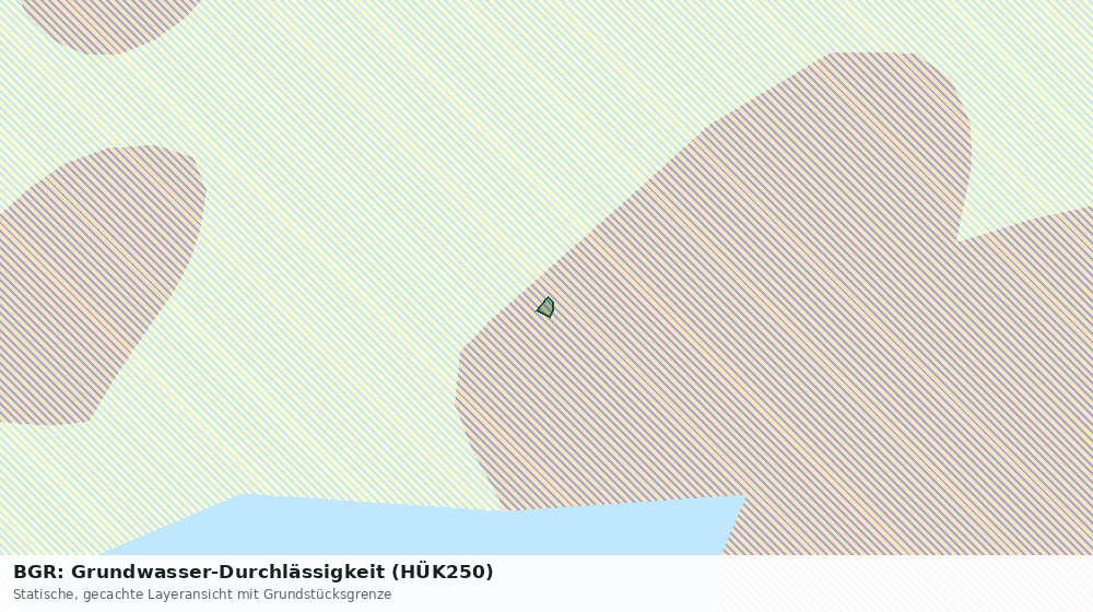 Statische Kartenansicht: BGR: Grundwasser-Durchlässigkeit (HÜK250)