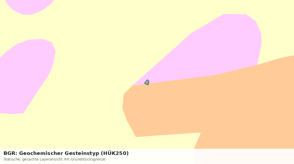 Statische Kartenansicht: BGR: Geochemischer Gesteinstyp (HÜK250)