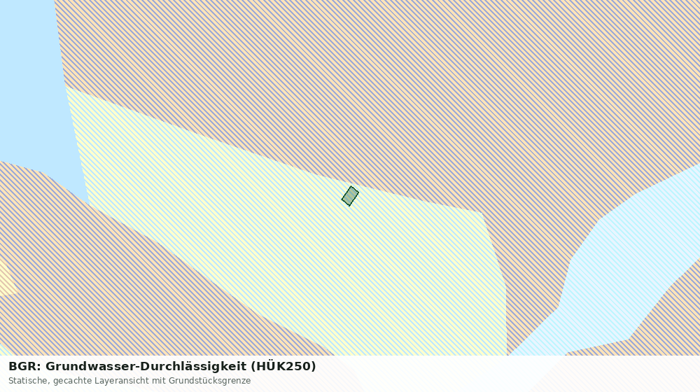 Statische Kartenansicht: BGR: Grundwasser-Durchlässigkeit (HÜK250)