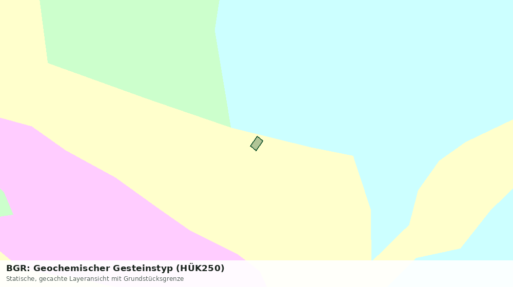 Statische Kartenansicht: BGR: Geochemischer Gesteinstyp (HÜK250)