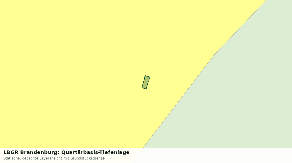 Statische Kartenansicht: LBGR Brandenburg: Quartärbasis-Tiefenlage