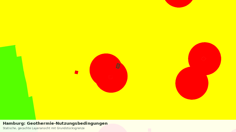 Statische Kartenansicht: Hamburg: Geothermie-Nutzungsbedingungen