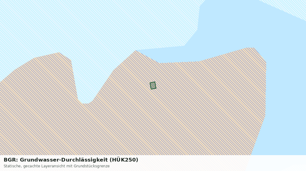 Statische Kartenansicht: BGR: Grundwasser-Durchlässigkeit (HÜK250)