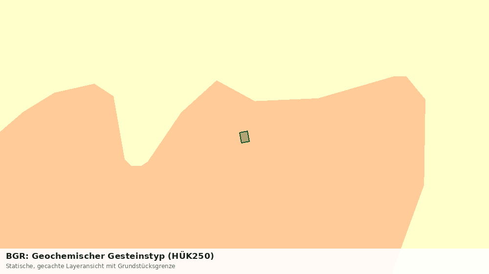 Statische Kartenansicht: BGR: Geochemischer Gesteinstyp (HÜK250)